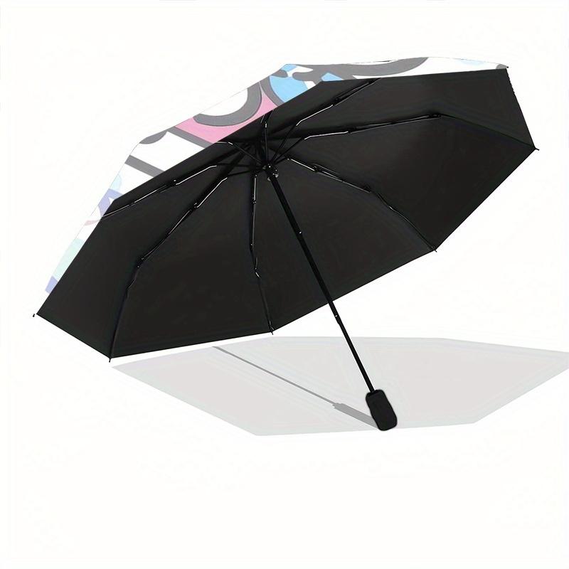 Ribbon Ice Cream Pochacco Automatic Folding Umbrella - 3 Folding Design, Vivid Cartoon Pattern, Suitable for Outdoor Activities, A Gift for Fans In Al
