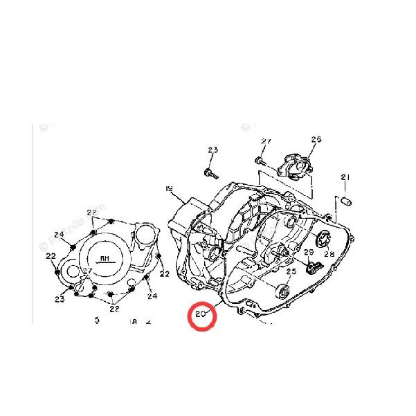 Clutch Cover Gasket For Yamaha XT600 XT 600 1984-1995 TT600 TT 600 1983-1986 XT550 XT 550 1982-1983 SRX600 1986