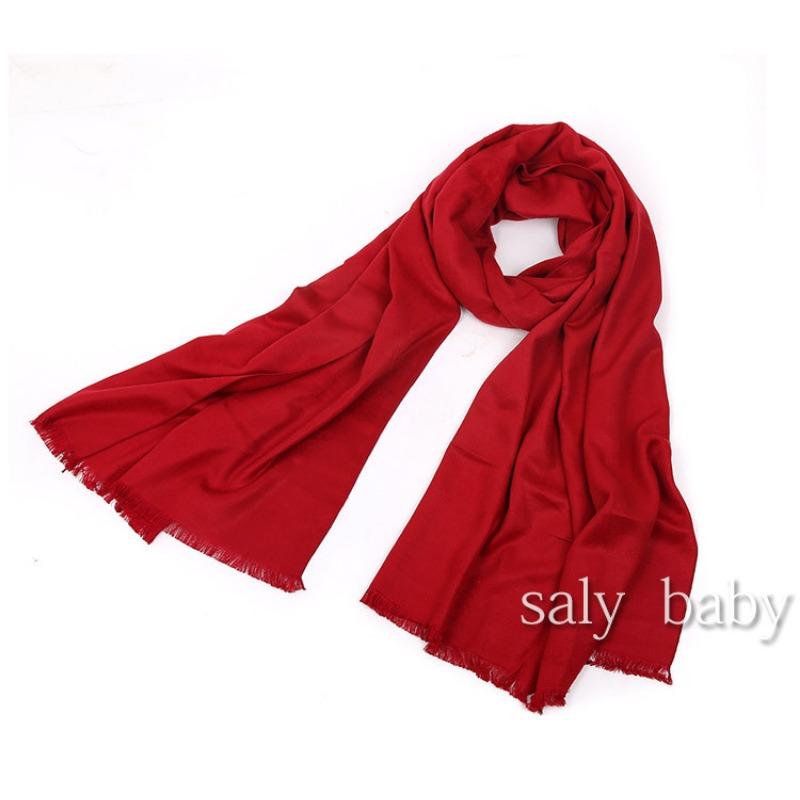 Autumn and Winter Solid Color Japanese and Korean Sweet Imitation Cashmere Scarf, Comfortable Thickened Scarf, Female
