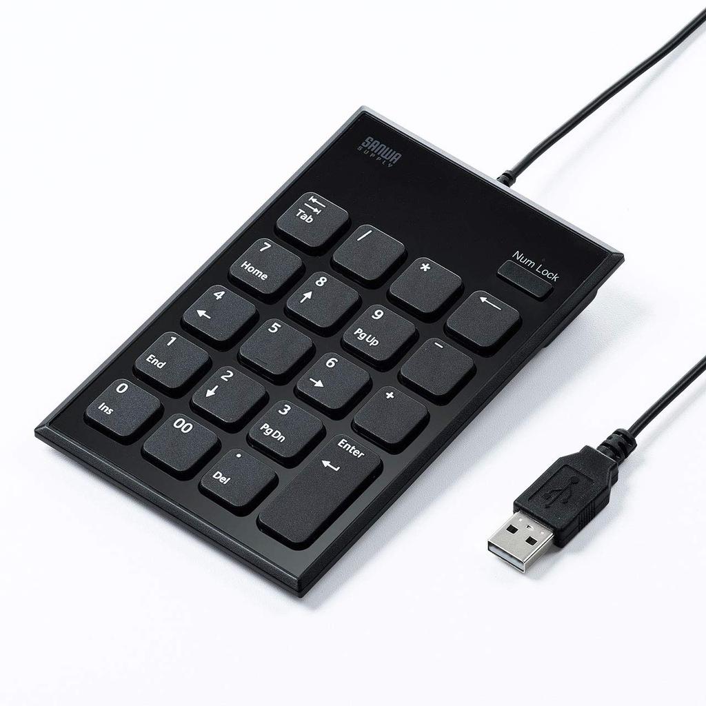 Sanwa Supply Silent USB Numeric Keypad NT-23UBK