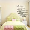 Наклейка на стену с французским девизом, самоклеящаяся ПВХ, водонепроницаемая наклейка на стену для гостиной