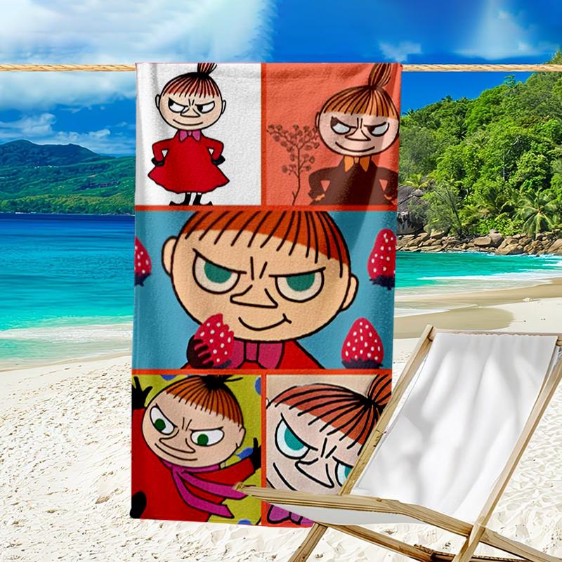 Ultra-Soft Beach Towel with Little My Theme,Ideal for Pool - Camping, Diving - Perfect Travel Essential, Vibrant Beach Towel.