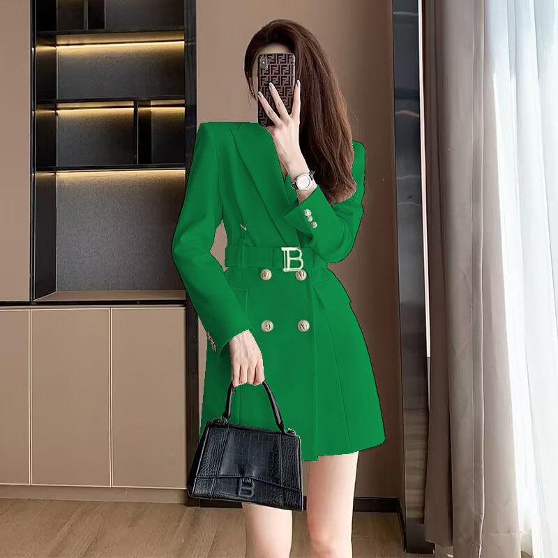 Women's French Style Double-breasted Suit for Spring and Autumn