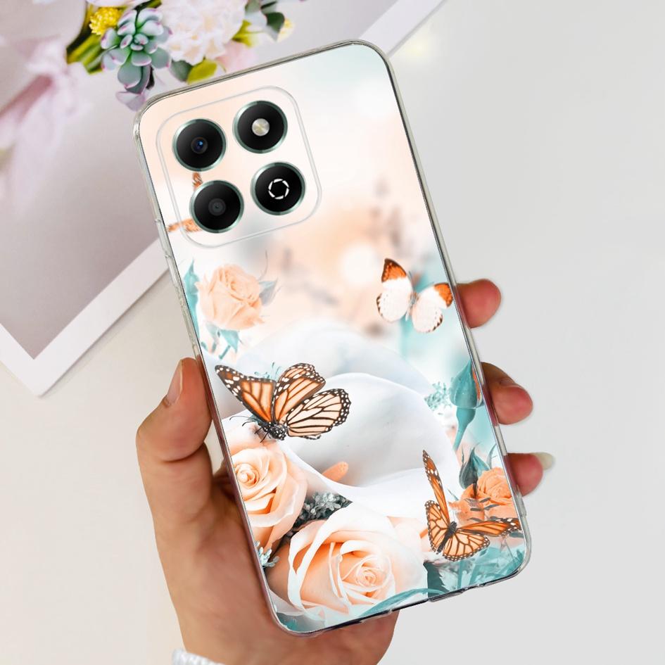 Чехол для Honor X6b JDY-LX1 JDY-LX2 Чехол Роскошный Мраморный Узор Мягкий Прозрачный Силиконовый Задняя Крышка Телефона Для Honor X6b 4G X 6B Fundas