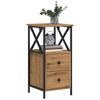 VidaXL Bedside Table Artisan Oak 34x35.5x70 Cm Engineered Wood, Bedside Furniture, Side Table, Bed Cabinet, 857252