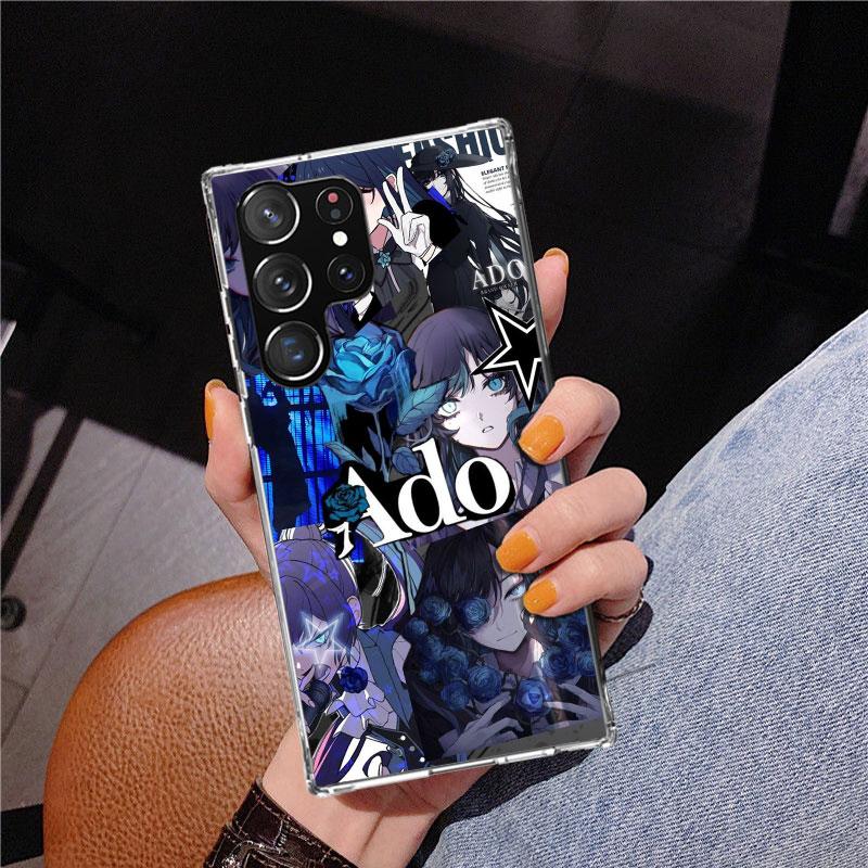 Ado Kyogen X Uta Phnoe Case for Samsung Galaxy S26 S25 Edge S23 S24 Ultra S22 Plus S21 S20 FE Unique Cover Soft Coque Galaxy S25