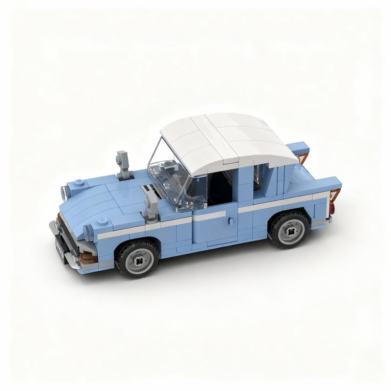 253 детали MOC Летающий Форд Англия Издание Приветливой Аллеи Волшебный Колдун Модель Строительные Блоки Рождественские Подарки Строительные Игрушки Кирпич
