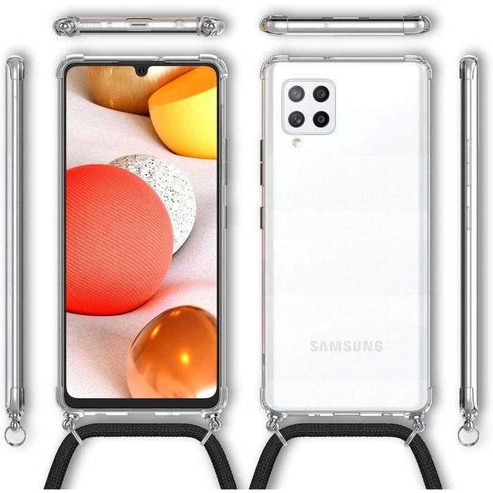 Защитный чехол - PROSHOP - Samsung Galaxy A42 - Ударопрочный - Прозрачный - Зеленый ночной шнурок