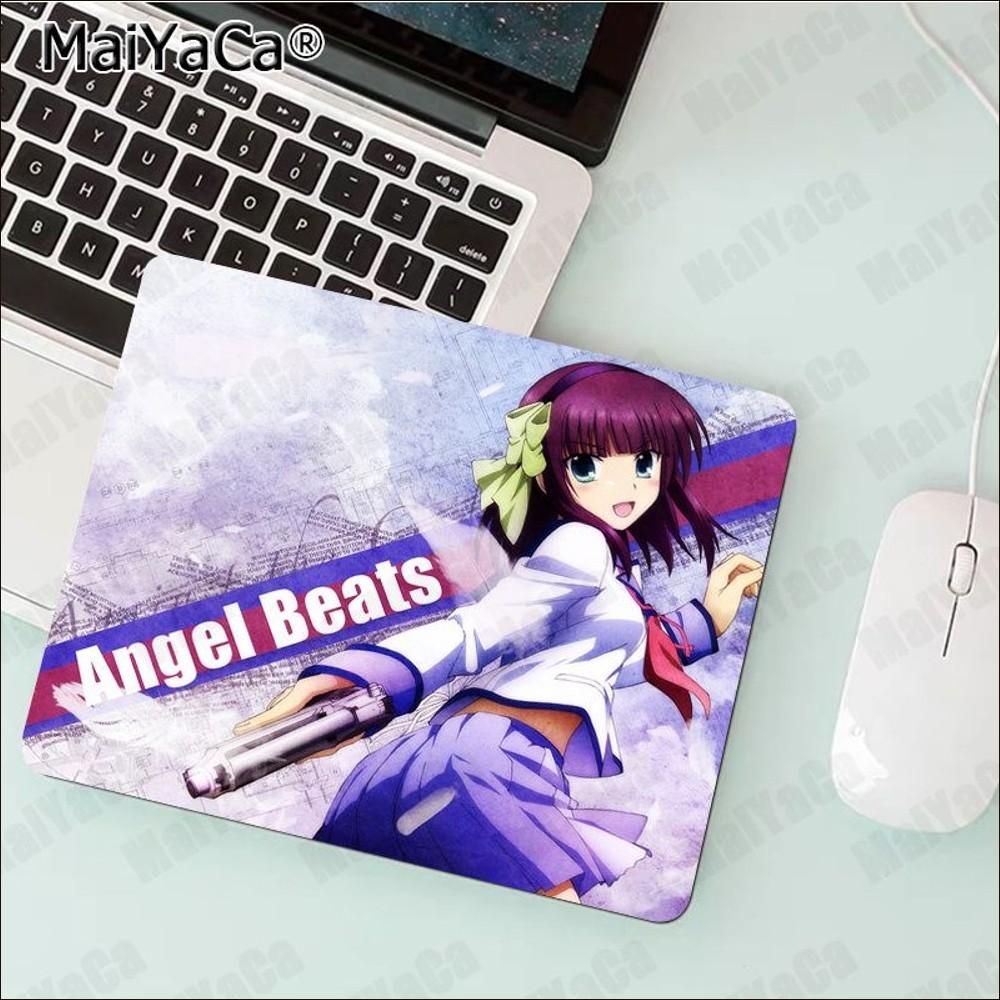 Коврик для мыши Angel Beats Аниме Резиновый Маленький Утолщенный Коврик для мыши Игровой Клавиатурный Настольный Коврик Канцелярские Товары Декор Комнаты Коврик для мыши
