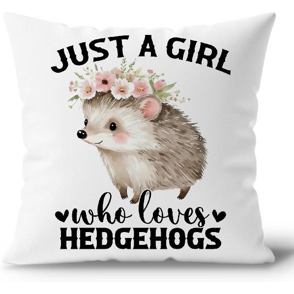 Just a Girl Who Loves Horses Pillow Covers 18x18, Horse Stuff Farmhouse Girls Room Decor, Pink Horse Floral Decorative Pillow Covers for Couch,