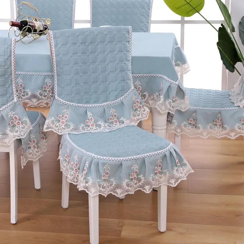 Чехлы на обеденные стулья, домашняя антигрязная подушка, европейский жаккардовый чехол на стул, подушка для домашнего стула, универсальный домашний декор