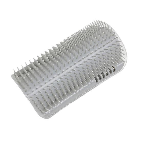 Cat Corner Scratcher Self-Grooming Massage Comb with Catnip Easy To Install Wall Corner Massage Comb Scratcher Grooming Brush Tool