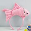 Goldfish Headband Fish Design Costume Hair Hoop Adjustable Headband Cosplay Props Party Dress Up Birthday Supplies