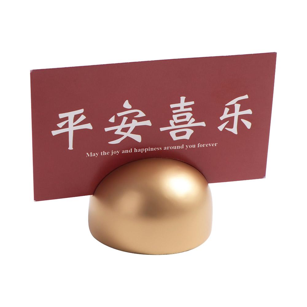 Gold Photo Card Postcard Display Stand Wooden Name Cards Holders Home Decoration