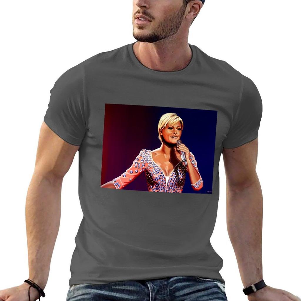 Helene Fischer Painting TShirt Plus Size Workout Short Sleeve Top
