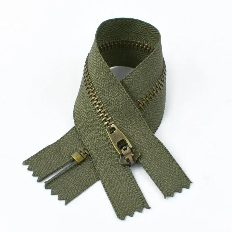 5-20 шт. №4 10/13/15/18 см Металлическая молния с закрытым концом Автоматическая блокировка Декоративные молнии для сумок Брюк Кармана Ремонтные наборы молний Швейные аксессуары