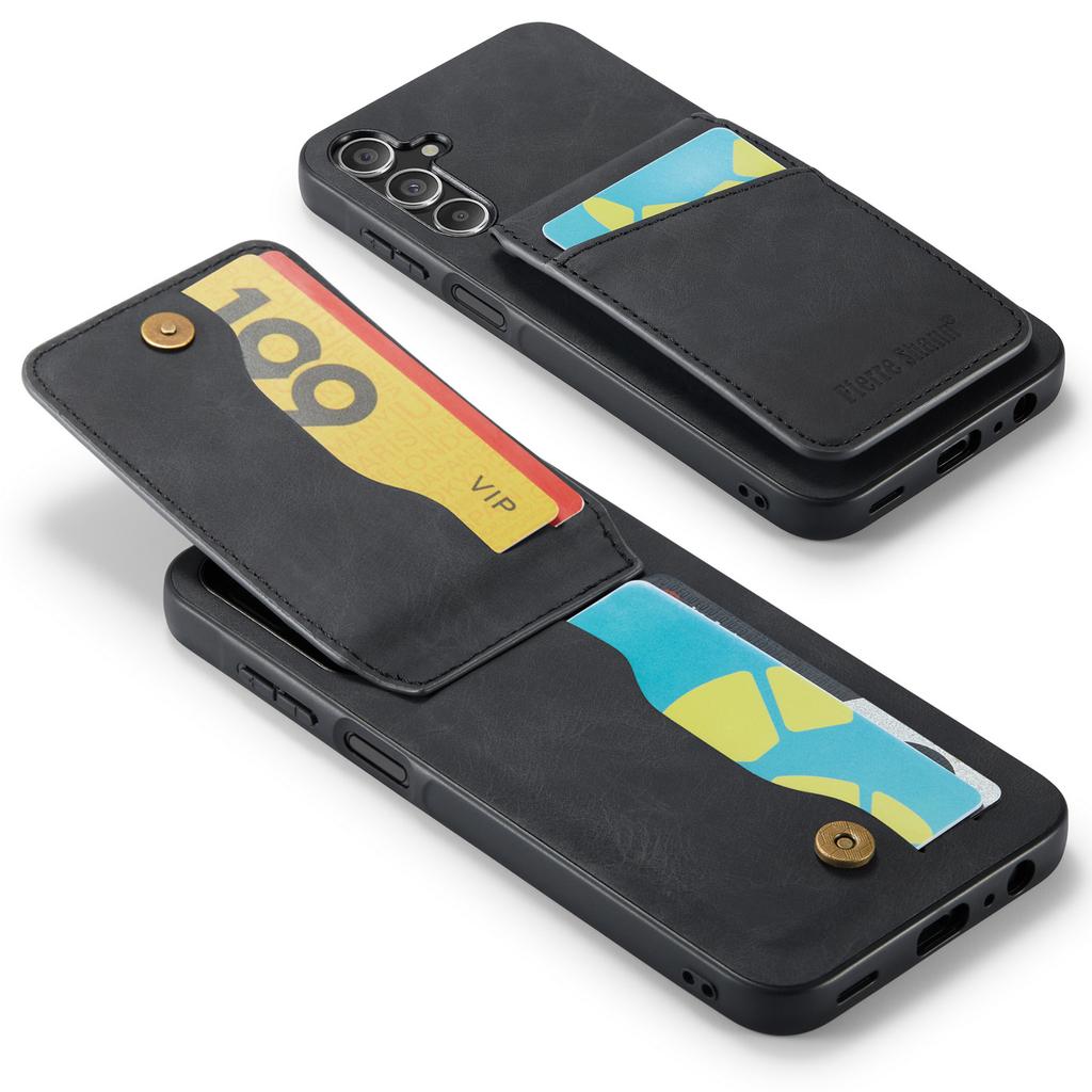 For Samsung Galaxy A24 4G (162.1 x 77.6 x 8.3mm) Case PU+TPU Crazy Horse Texture Cellphone Cover