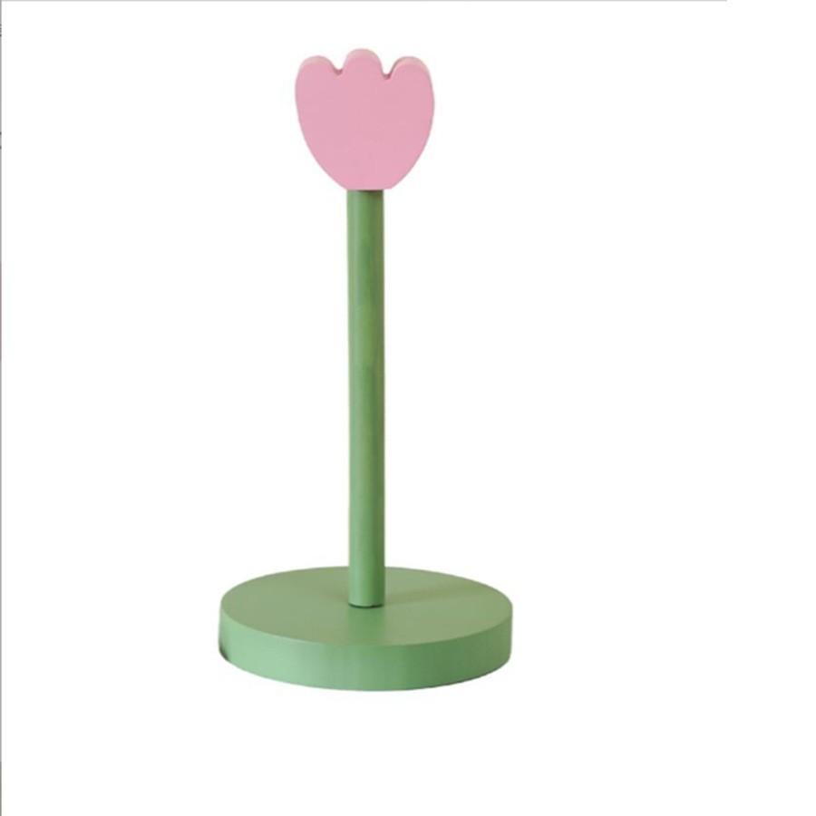 Creative Wooden Flower Shape Tissue Holder For Kitchen Storage And Organization