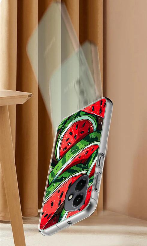 Etui Do Honor X7D / 400 Smart Obudowa Foto Case Plecki Arbuz + Szkło 9H