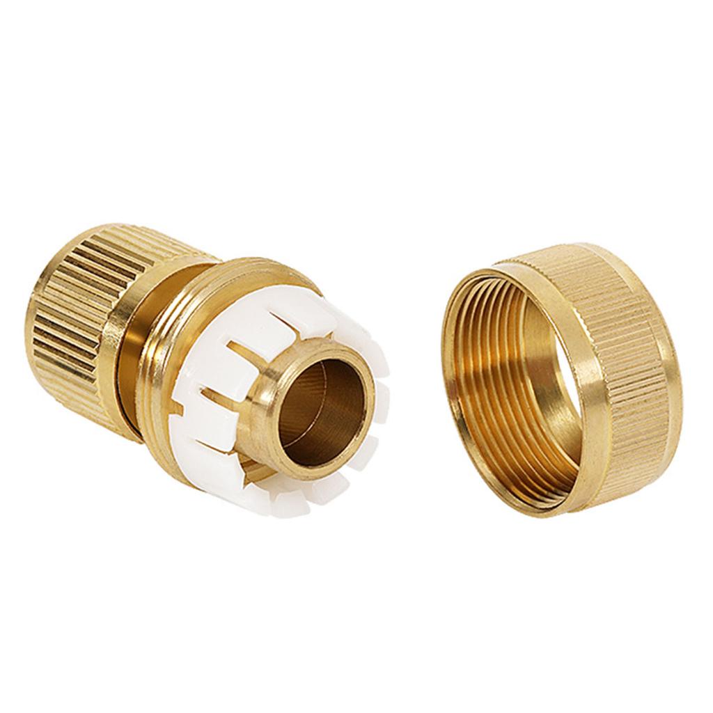 Прочные латунные фитинги для садового шланга, быстрый соединитель, латунные муфты для шланга, комплект из 2 женщин + 2 мужчин