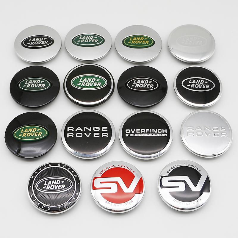 4x 62mm ABS Auto Wheel Center Hub Cap Emblem Badge Replacement For Land Rover Range Rover Discovery Sport Velar Evoque L322 L405 BQ7