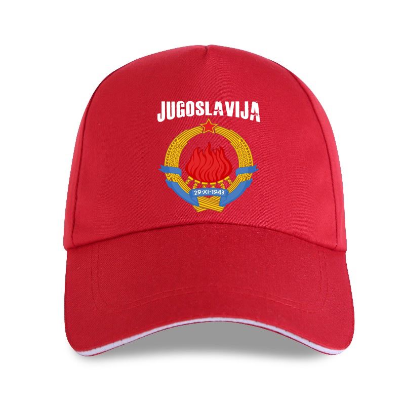 New Cap Hat Jugoslavija Yugoslavia Coat of Arms Baseball Cap 2021 Vintage Black High Quality Unisex Cotton Ringer