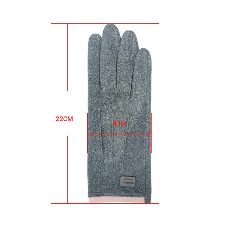 Women Winter Thick Plush Gloves Warm Suede Outdoor Guantes Lady Touchscreen Driving Gloves Sports Cycling Mittens