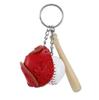 Creative Keychain Glove Baseball Bat PU Leather Baseball Keyring Guitar Keychain Can Open Wine Bottles Promotion Novelty Gift