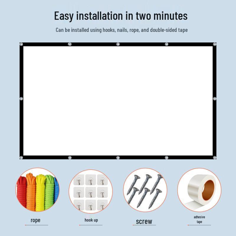 Double-Sided Thickened Milk Silk Projection Screen