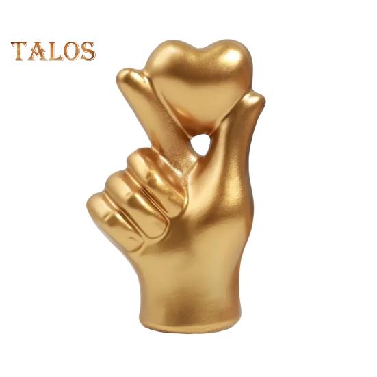 Фигурка с жестом в виде сердца, держащая сердце в руке, статуэтка из смолы, скульптура для дома, офиса, свадьбы, вечеринки, украшения рабочего стола, орнамент