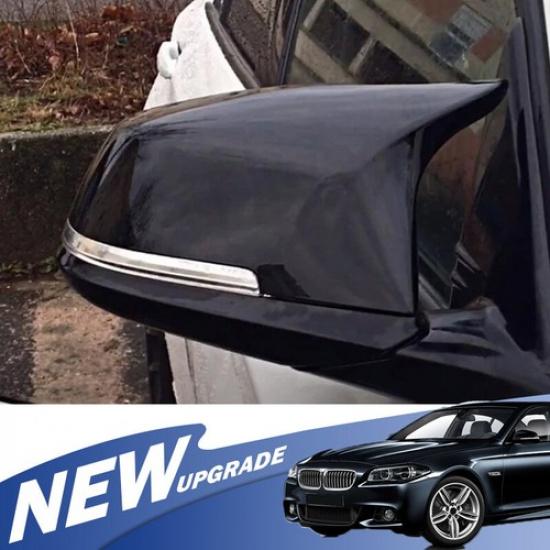 Черные Глянцевые Накладки на Зеркала Бокового Вида 2 Шт. Для BMW 5 Серии F10 F11 F18 LCI 2014-2018