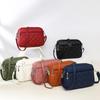 Women's Sling Shoulder Small Square Handbag New Quilted Design PU Leather Crossbody Bag Versatile Messenger Bag