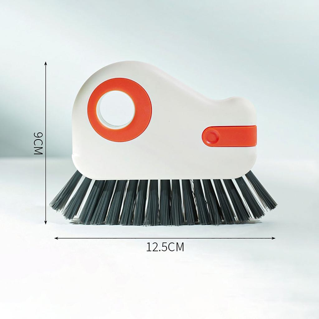 3-in-1 Detachable Household Window Groove Brush Bathroom Floor Tile Seam Cleaning Brush Kitchen Stove Dead Corner Cleaning Brush