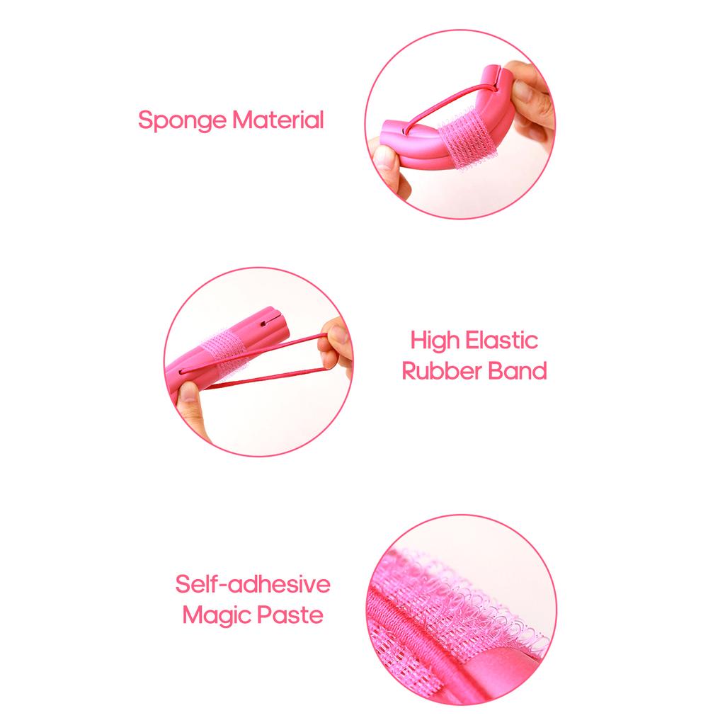 6Pcs Magic Foam Sponge Hair Curler Curly Hair Shape Hair Curler Roller DIY Hair Styling Tools
