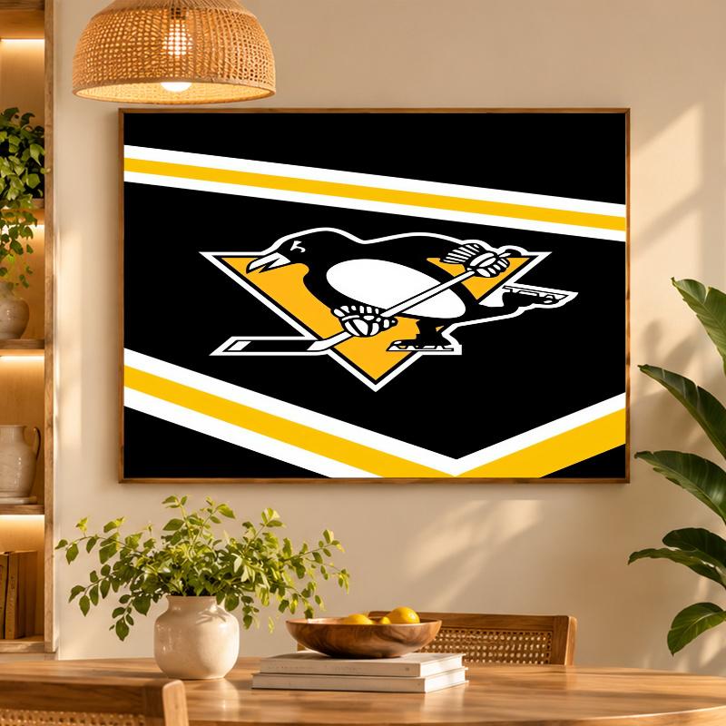 5D Diamond Painting Pittsburgh Penguins DIY Full Drill Diamond Art Kit Home Decoration