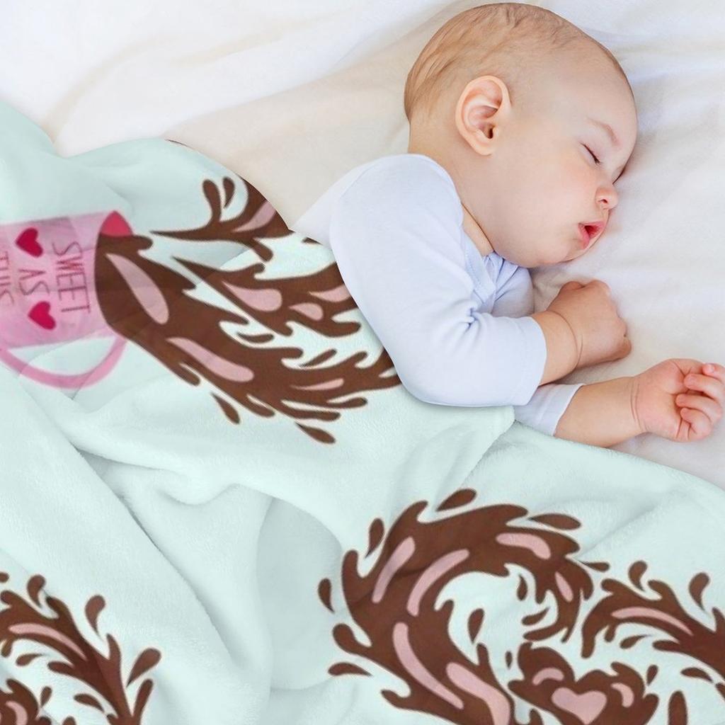 Сладкий Как Этот Плед Фланель Волосы манга рождественские подарки Пледы