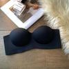 Strapless Underwear Women's Non-slip Half Cup Small Breasts Gather and Adjust the Bra To Show Large Anti-sagging Seamless Underwear Bra
