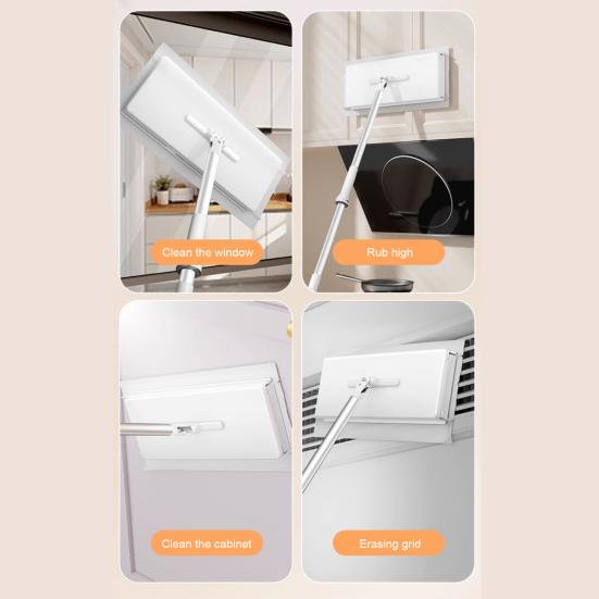 Швабра для деревянного пола с 20 одноразовыми простынями Система простого крепления Легкая конструкция Эргономичная ручка Чистящее средство для пола