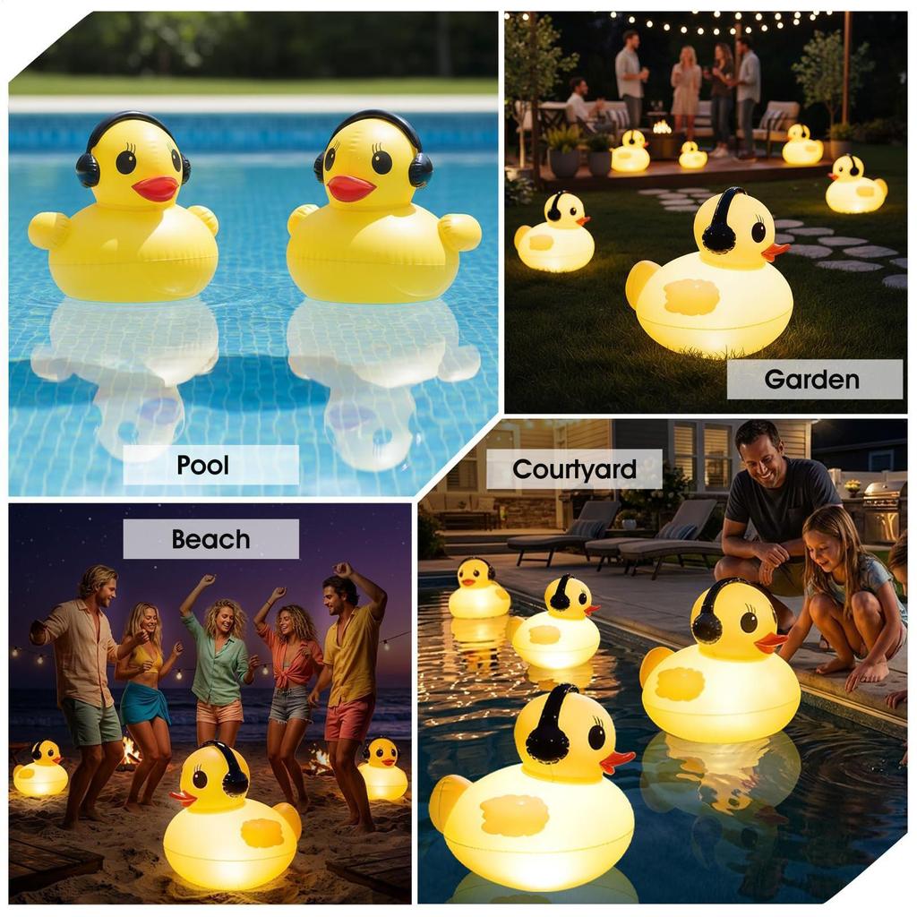 Floating Pool Lights Solar Powered Solar Inflatable Automatic Party Decoration Outdoor Decoration Float Pool Lights For Wedding