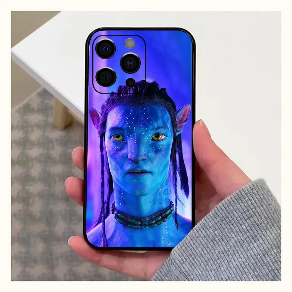 Чехол для телефона Film A-Avatar 2 для Apple iPhone 15, 14, 13, 12, 11, Pro, X, XS, Max, XR, Plus, Mini, Мягкий черный