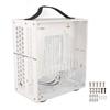 23x20.5x12cm Miniature ITX PC Case Clear Arcylic PC Case Portable DIY Desktop Computer Case 360