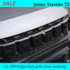 Fit for JETOUR Traveler T2 2025-2025 Automobile ABS Bright Black Grille Letter Marking Sticker Auto Exterior Decoration Parts