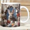 3D Счастливой Пасхи Кролик Яйцо Яйцо Керамическая Кофейная Кружка Чайная Чашка