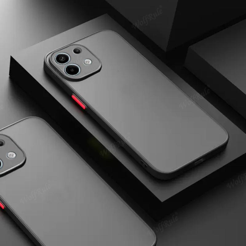 Чехол для Poco X6 5G Обложка Xiaomi Poco X6 Pro 5G Capas Новый Ударопрочный Бампер Задняя Панель Телефона Матовый Прозрачный Полупрозрачный Fundas Poco X6 5G