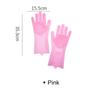 Magic Silicone Dishwashing Gloves Reusable Scrubber Dish Washing Sponge Cleaning Gloves with Brush Scrubbing Kitchen Tools