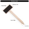 20Pcs Mini Plant Chalkboard Garden Plant Marker for Outdoor Indoor Plant Wood Plant Labels T-Type Garden Plant Marker