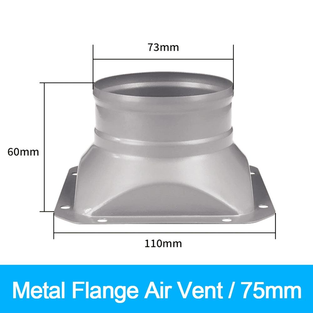 Practical Metal Pipe Air Vent Connector Round 4-10inch Tube Air Ventilation Joint Exhaust Duct Connector Fresh Air System