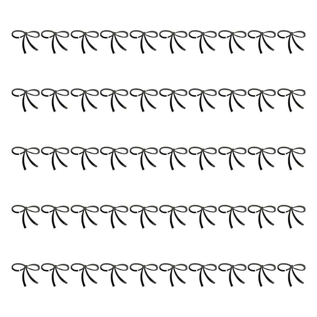 50 шт. Стильные бирки для напитков с бантиком, акриловые шармы для бокалов в виде галстука-бабочки для украшения девичника, дня рождения, свадебной вечеринки