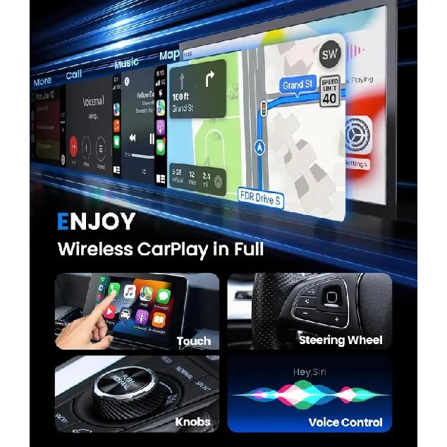 Новый беспроводной адаптер CarPlay Android Auto USB-донгл Смарт мини-бокс Plug and Play Универсальный для VW Toyota Nissan Honda Ford Benz