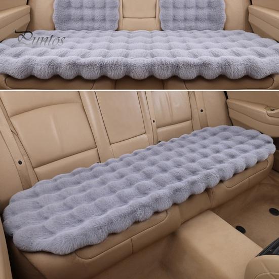 Утолщенный плюшевый комплект подушек для автомобильных сидений, мягкий пушистый протектор, теплые пушистые нескользящие чехлы для передних и задних сидений для автомобилей, автофургонов, внедорожников